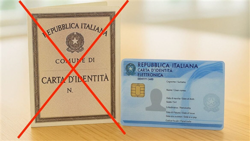 Scadenza delle carte d’identità rilasciate su modello cartaceo